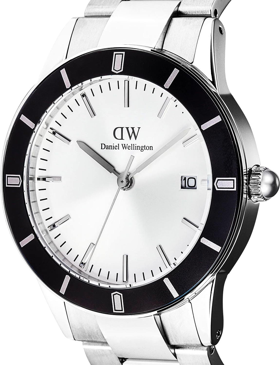 Оригинальные часы Daniel Wellington Daniel Wellington Iconic Paradigma Link Black Bezel DW00100819 кварцевые калибр механизма  общий вид