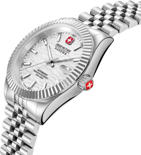 Swiss Military Hanowa Swiss Military Hanowa Master Diligenter SMWGL0005402,  швейцария мужские часы на браслете нержавеющая сталь боковой вид