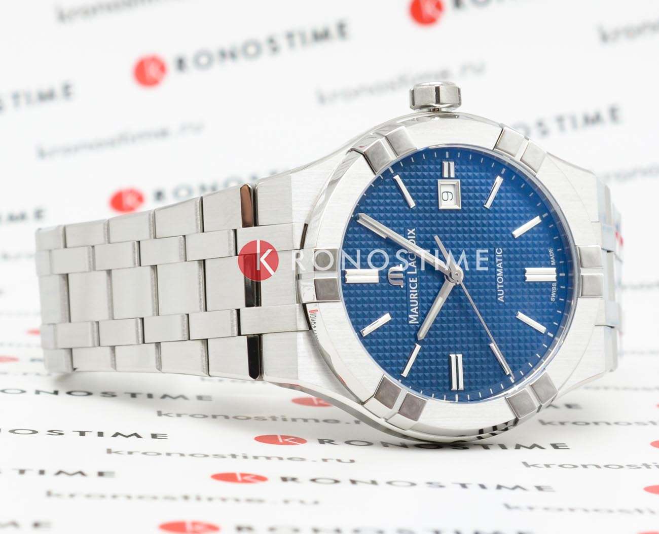 Maurice Lacroix Maurice Lacroix Aikon Automatic AI6008-SS002-430-1 мужские часы синий циферблат на запястье