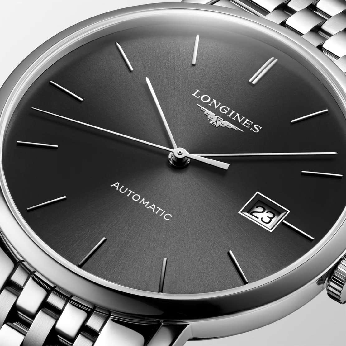 Longines Longines Elegance Elegant Collection L4.910.4.70.6 мужские часы серый циферблат на запястье
