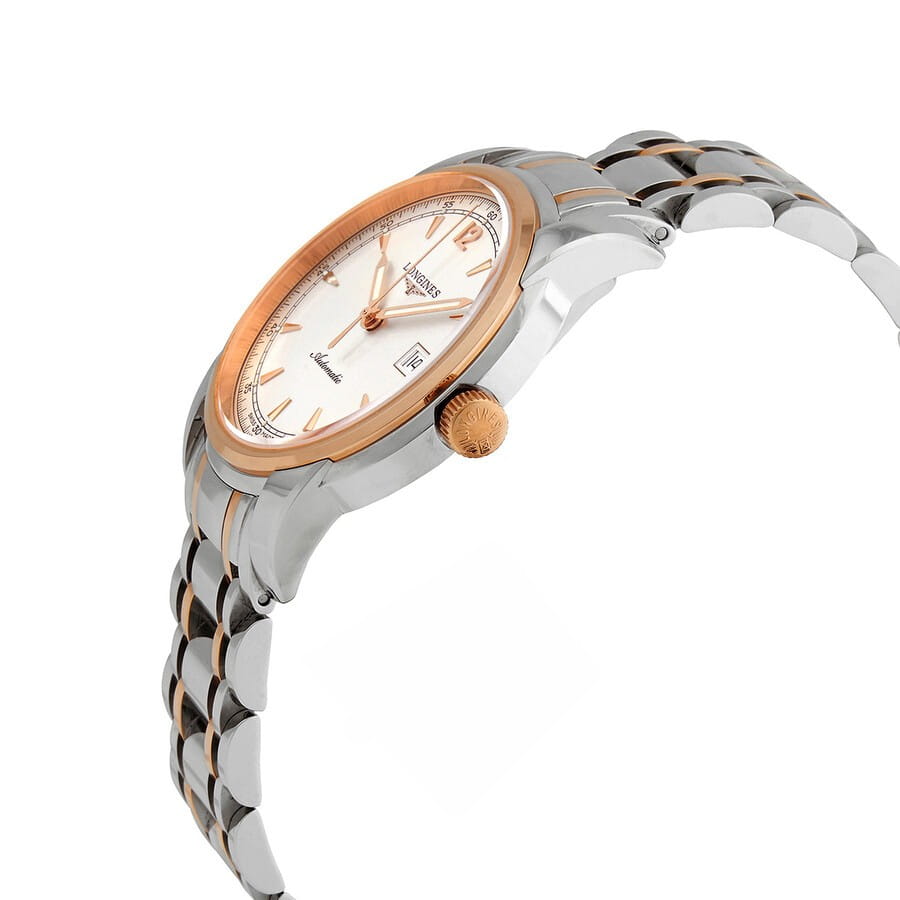 Longines Longines Master Collection L2.766.5.79.7, master collection швейцария мужские часы на браслете нержавеющая сталь и 18 каратное розовое золото боковой вид