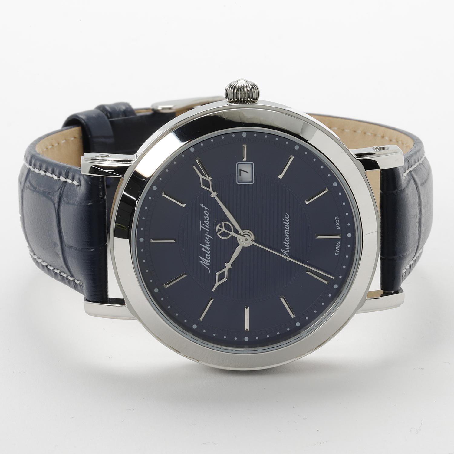 Mathey-Tissot Mathey-Tissot City Auto HB611251ATABU,  швейцария мужские часы на браслете кожаный боковой вид