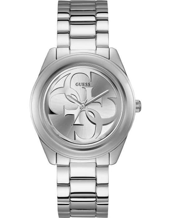 Guess Guess W1082L1  W1082L1 кварцевые женские часы серебристый циферблат, браслет нержавеющая сталь — вид спереди