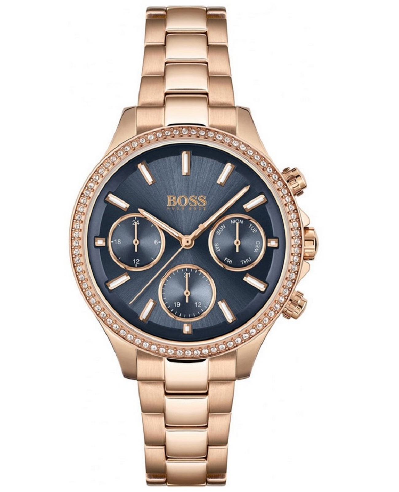 hugo boss watch rose gold mens