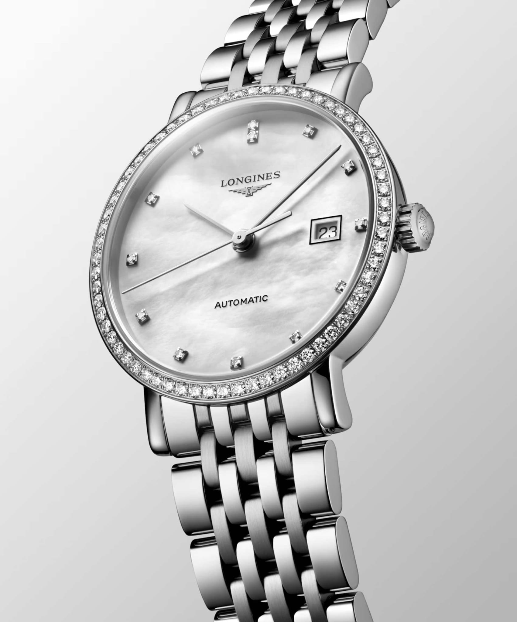 Оригинальные часы Longines Longines Elegance Elegant Collection 29 мм L4.310.0.80.6 механические калибр механизма l592 общий вид