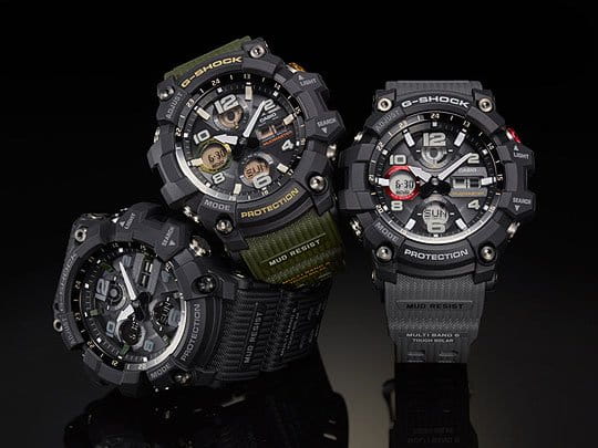 Casio Casio G-Shock GWG-100-1A8 Mudmaster, наручные мужские часы фото под углом