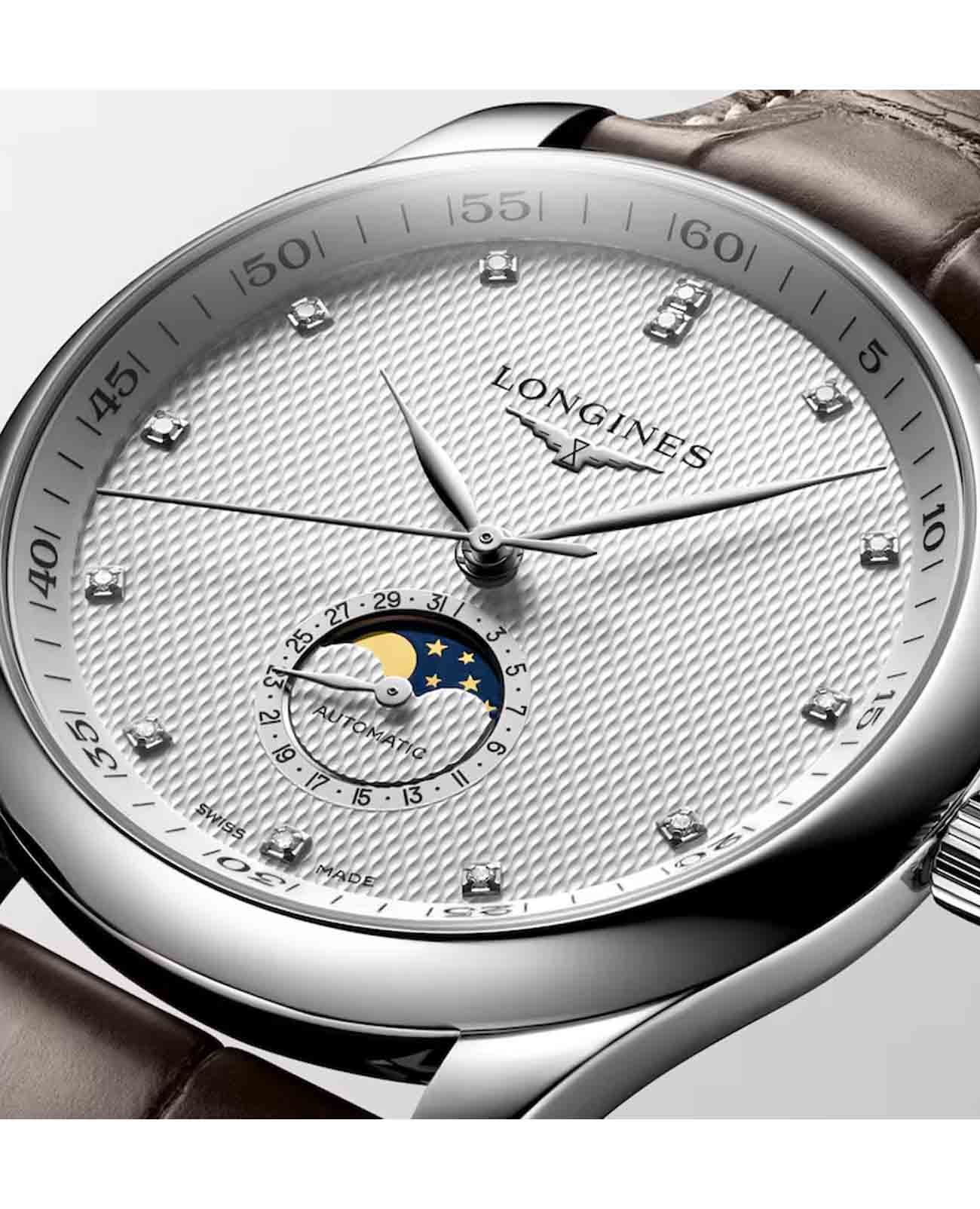 Longines Longines Master Collection L2.919.4.77.3  мужские часы серебристый циферблат на запястье