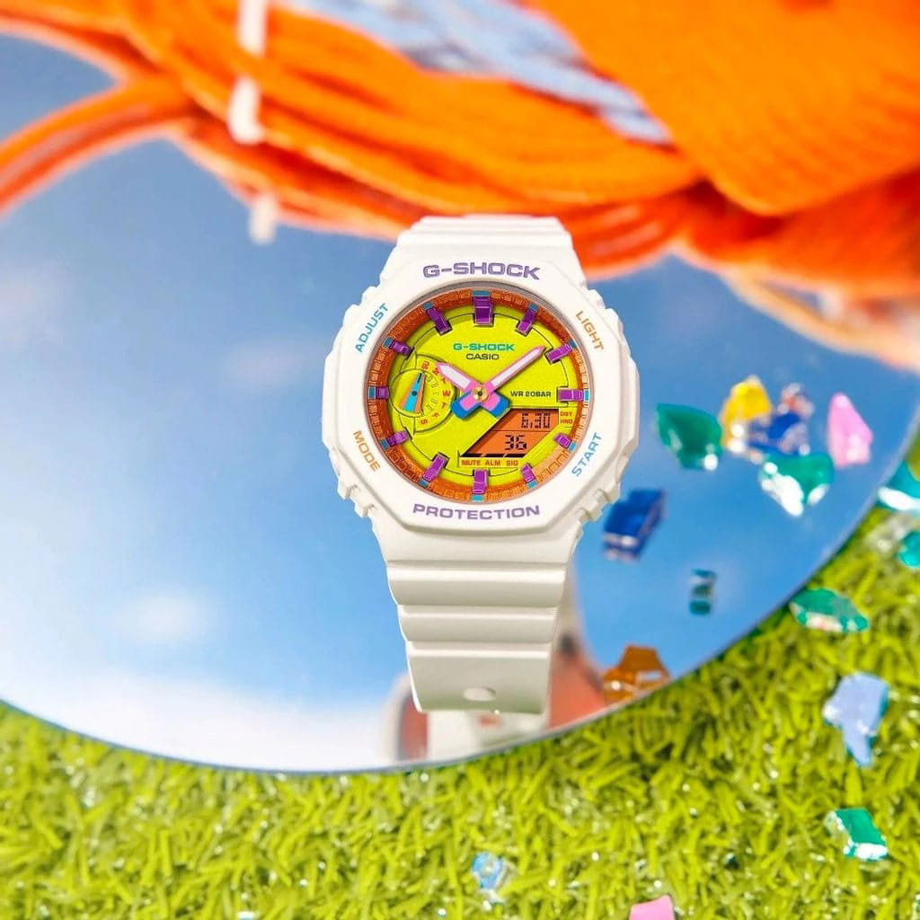 Оригинальные часы Casio Casio G-Shock GMA-S2100BS-7ADR (GMA-S2100BS-7A) электронные калибр механизма  общий вид