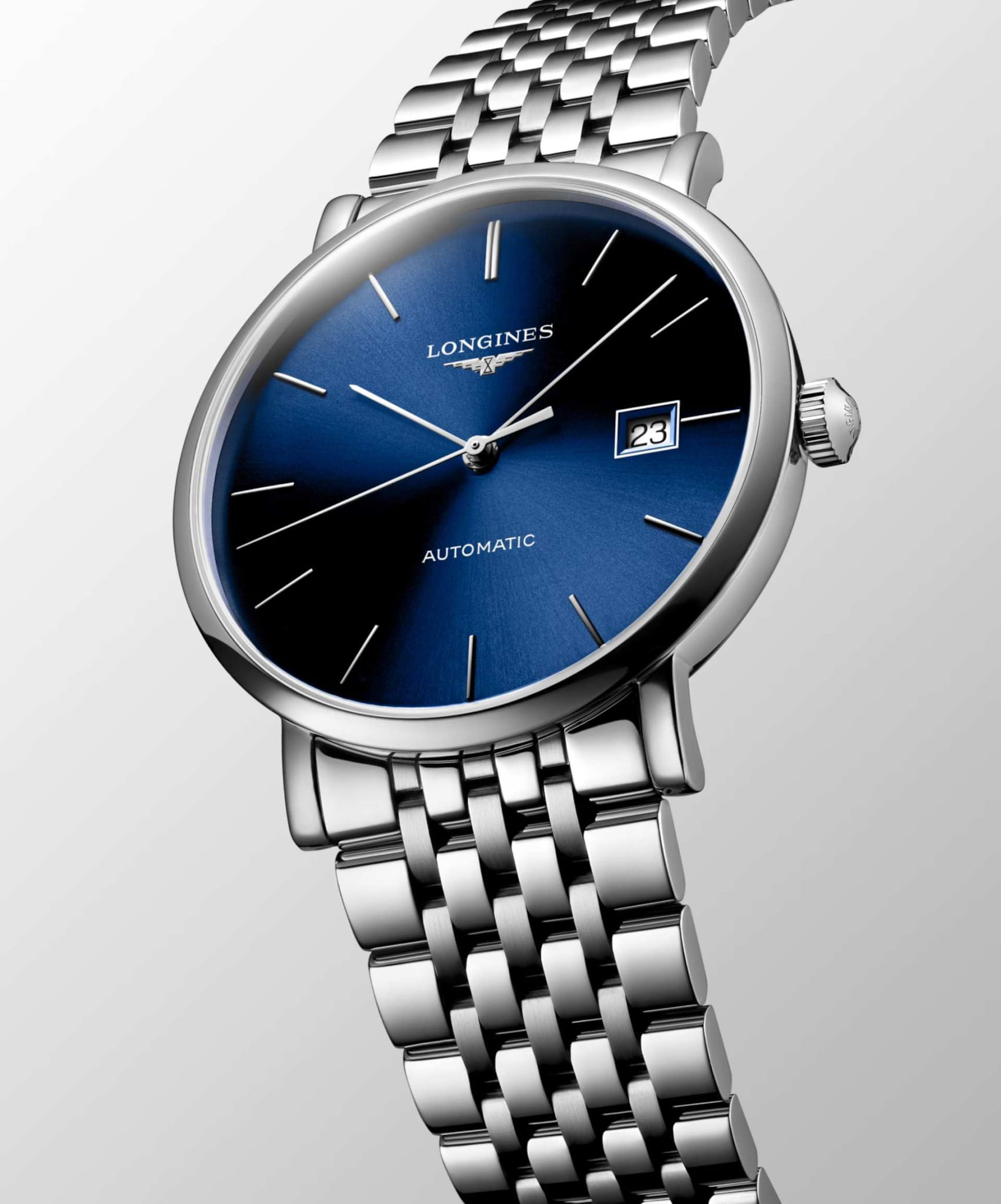 Оригинальные часы Longines Longines Elegance Elegant Collection 39 мм L4.910.4.90.6 механические калибр механизма l888 общий вид