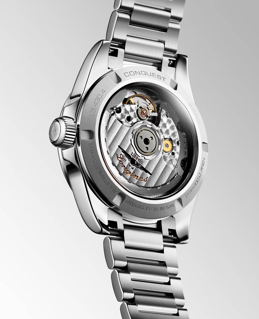 Longines Longines Conquest L3.430.4.02.6 , наручные женские часы фото под углом