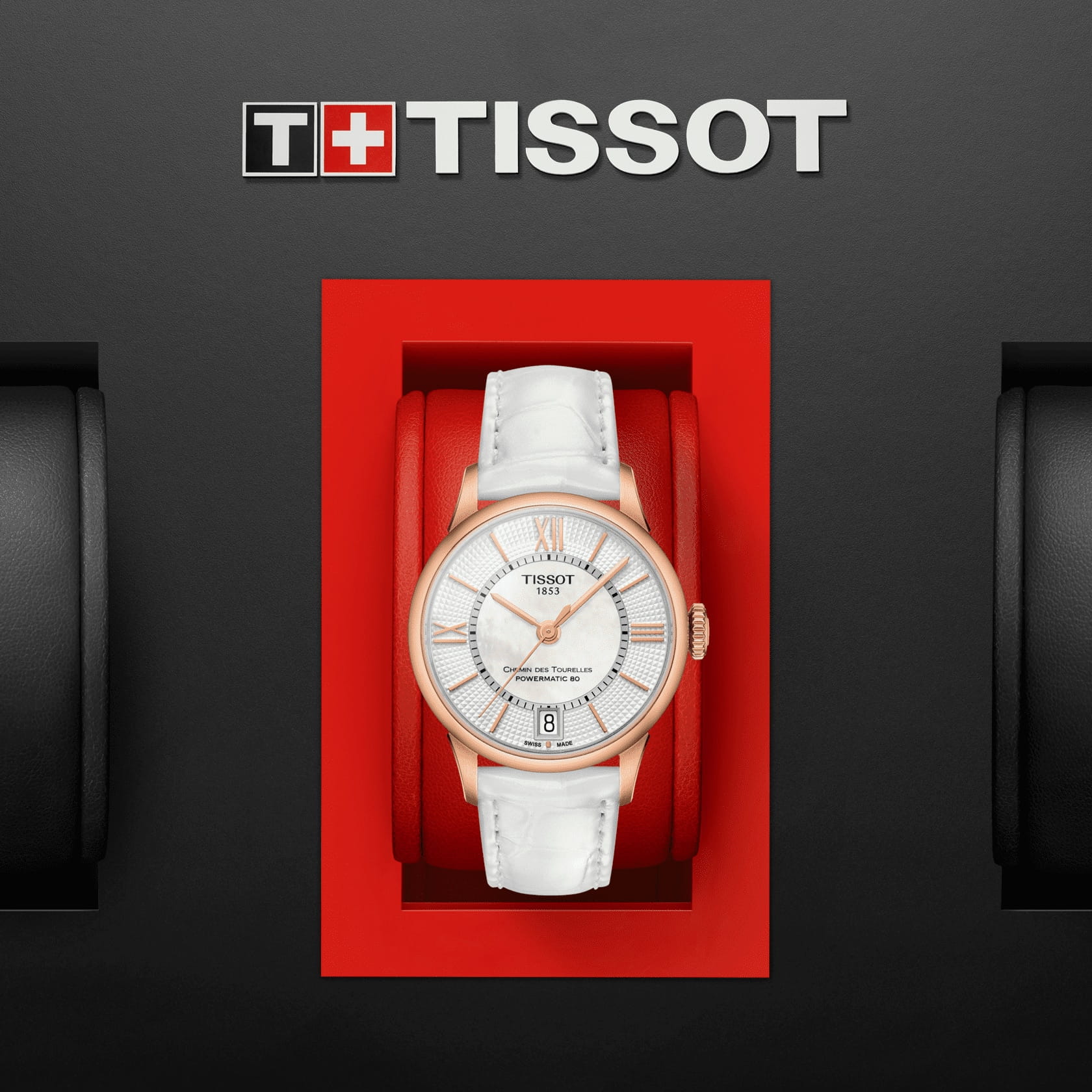 Оригинальные часы Tissot Tissot Chemin des Tourelles Powermatic 80 Lady T099.207.36.118.00 механические калибр механизма powermatic 80.111 общий вид