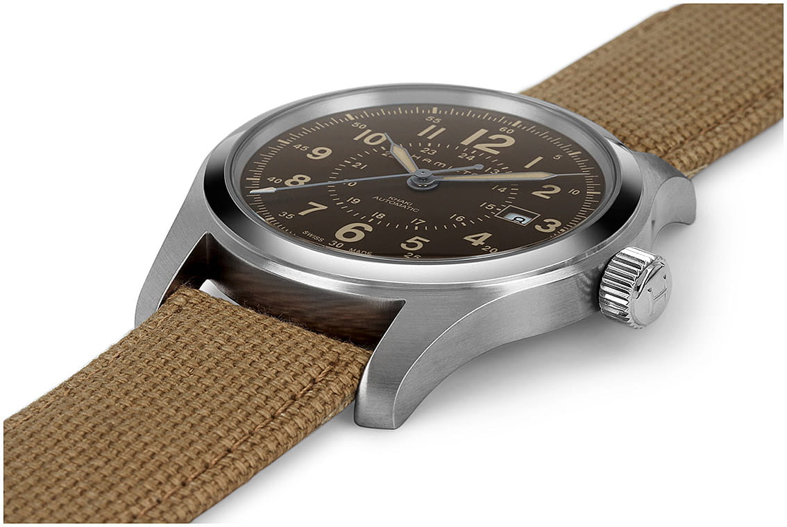 Hamilton Hamilton Khaki Field Auto H70605993 мужские часы коричневый циферблат на запястье