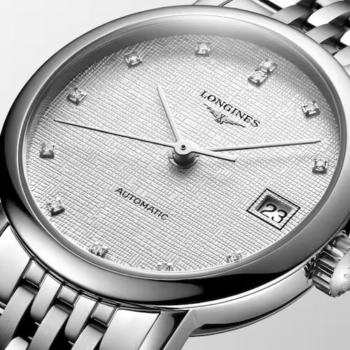 Longines Longines Elegance Elegant Collection 25.50 mm L4.309.4.79.6 женские часы серый циферблат на запястье