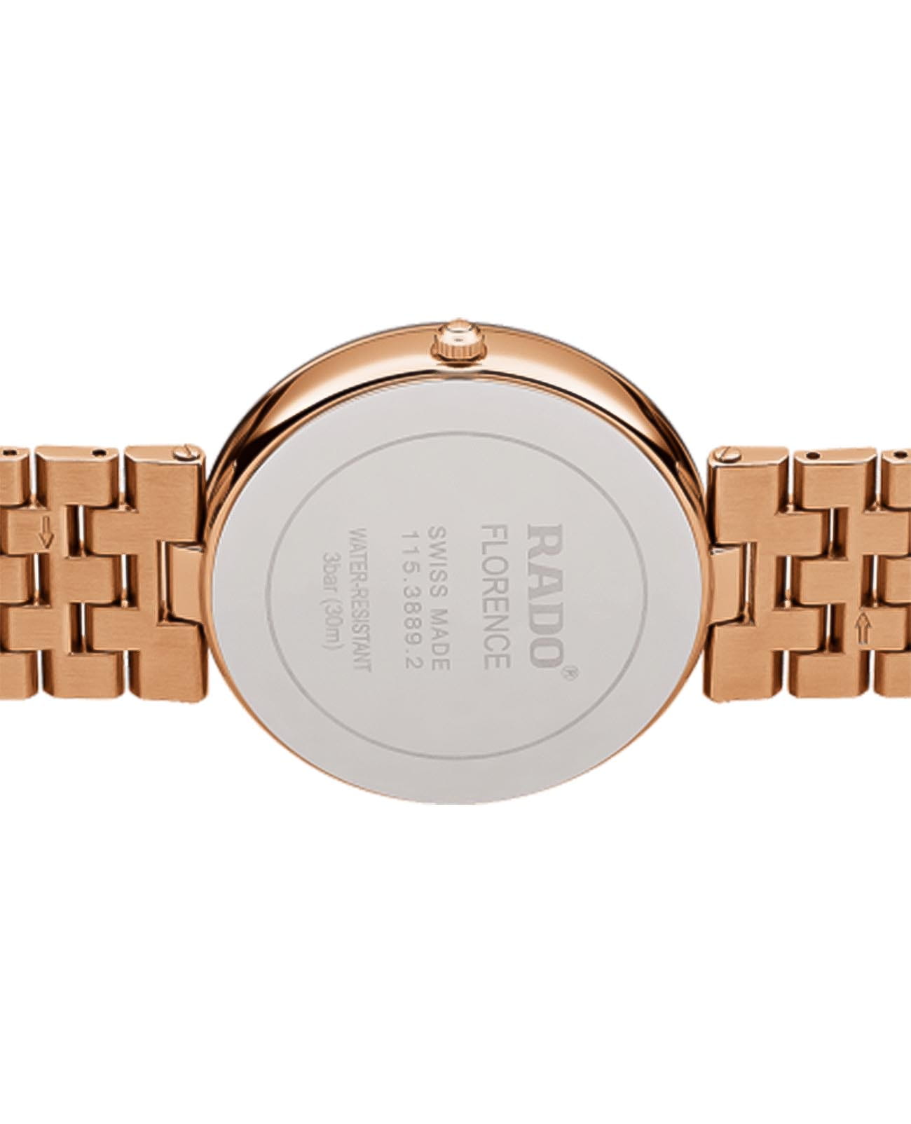 Rado Rado Florence R48889713, florence швейцария женские часы на браслете нержавеющая сталь с pvd-покрытием боковой вид