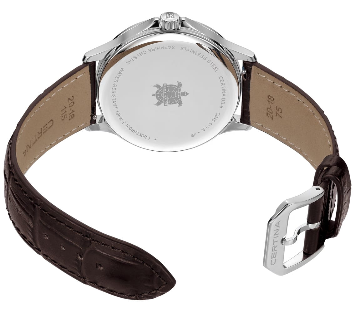 Certina Certina DS-8 Gent C045.410.16.091.00, ds 7 швейцария мужские часы на браслете кожаный боковой вид