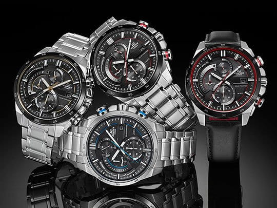 Casio Casio Edifice EQS-600DB-1A9 автокварц (кинетик) мужские часы часы крупный план черный циферблата