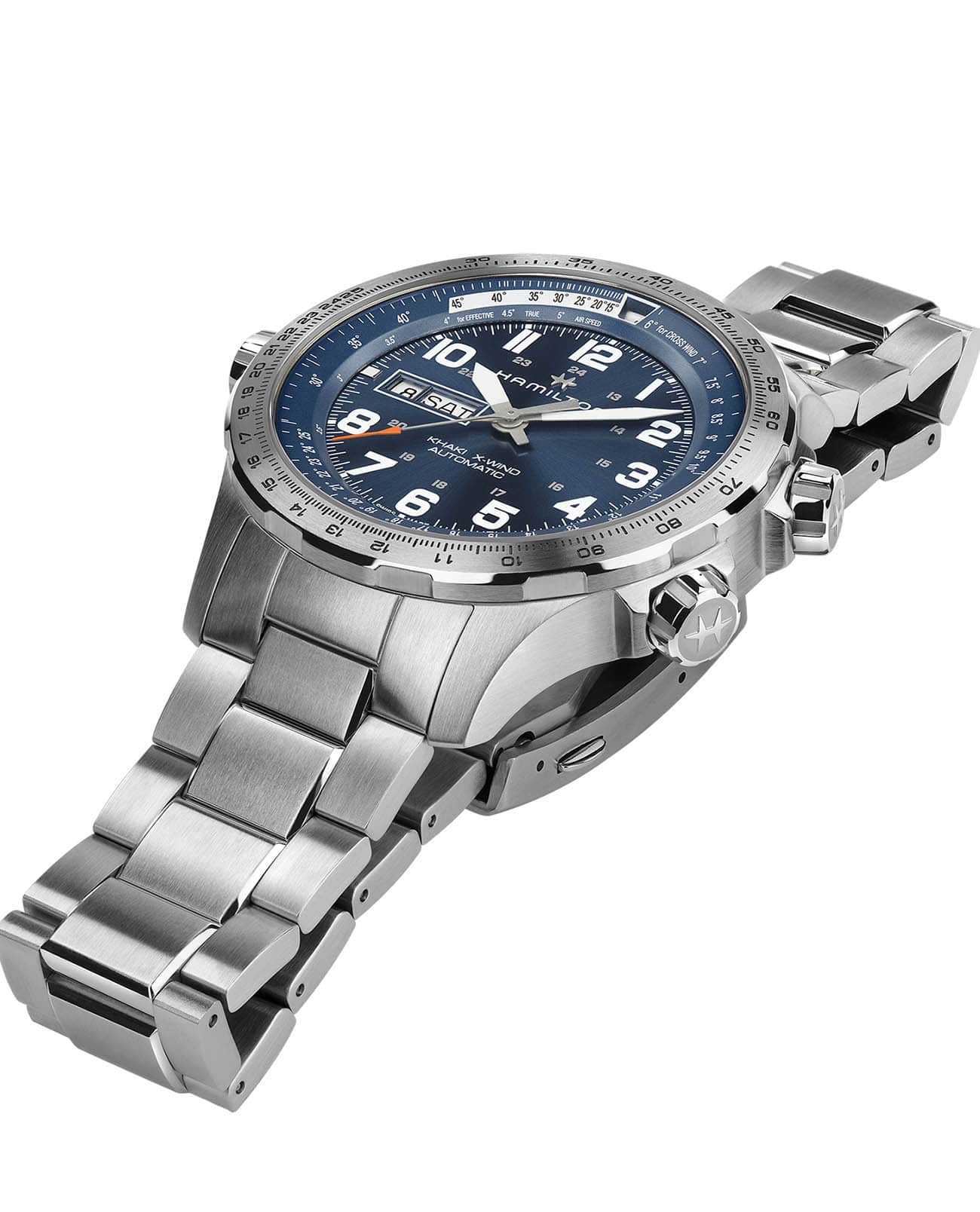 Hamilton H77765141 мужские часы застежка крупным планом