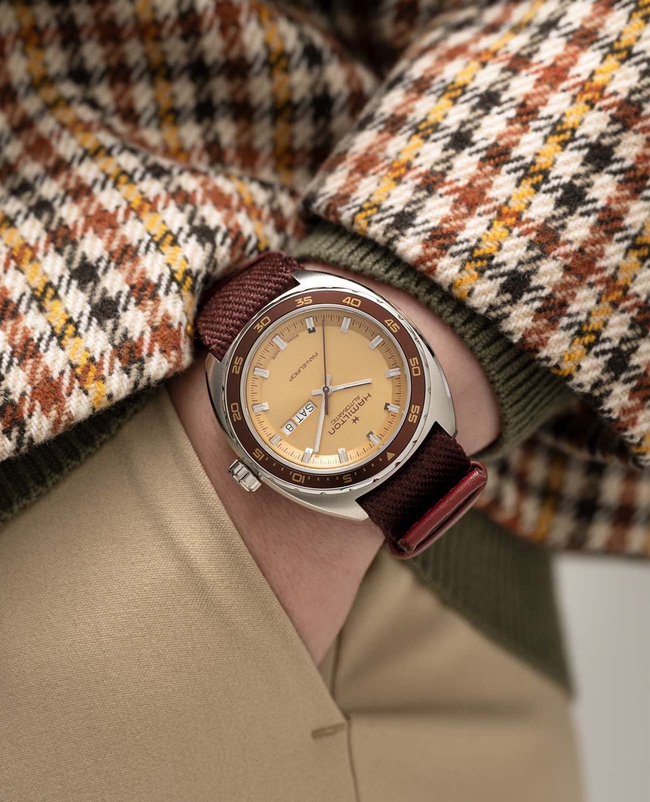 Hamilton Hamilton American Classic Pan Europ Day Date Auto H35435820 , наручные мужские часы фото под углом