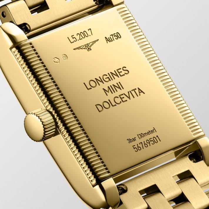 Longines Longines Mini DolceVita L5.200.7.71.6 женские часы белый циферблат на запястье