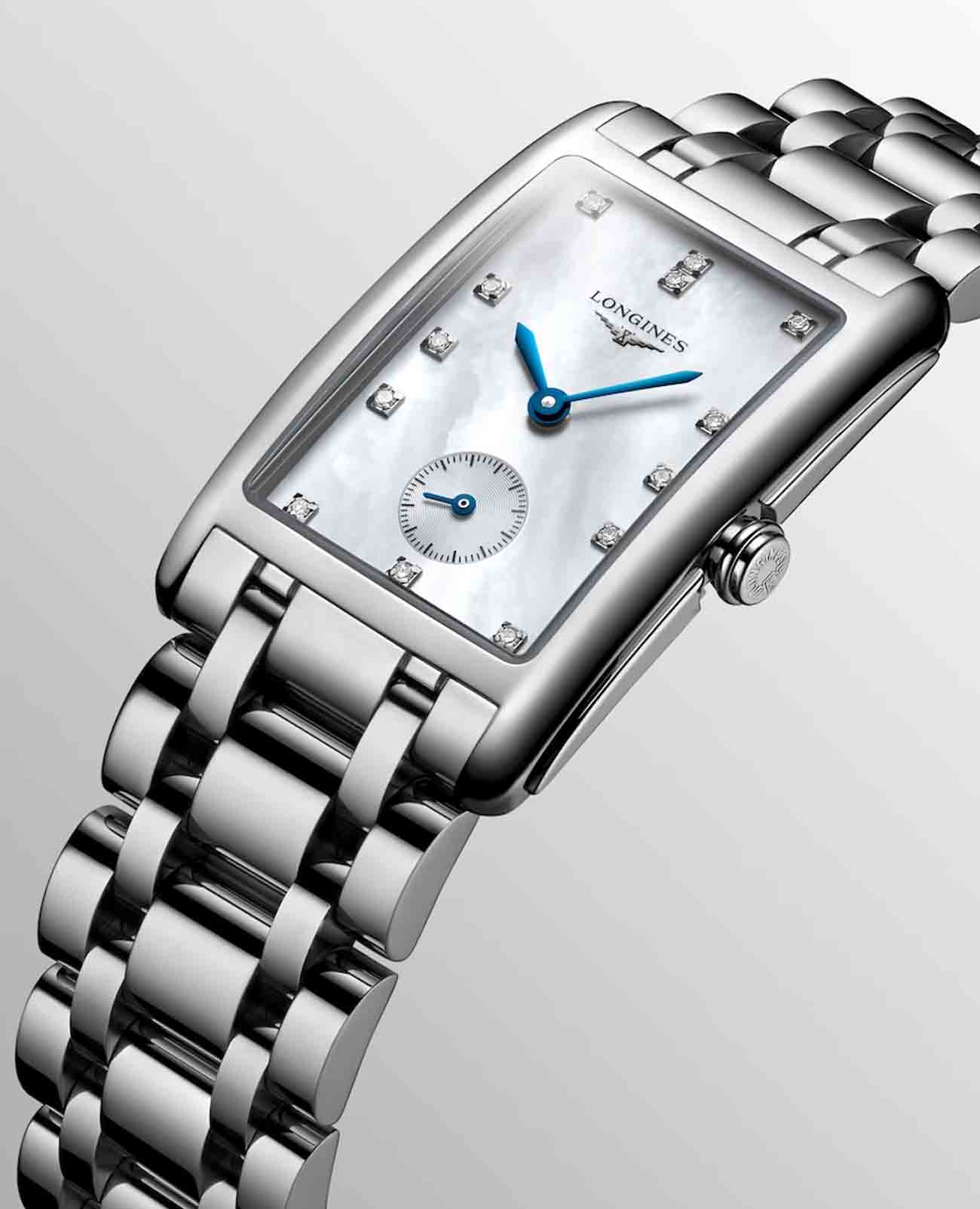 Longines Longines DolceVita L5.512.4.87.6 женские часы перламутровый циферблат на запястье