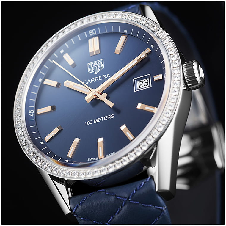 TAG Heuer TAG Heuer Carrera WAR1114.FC6391 женские часы синий циферблат на запястье