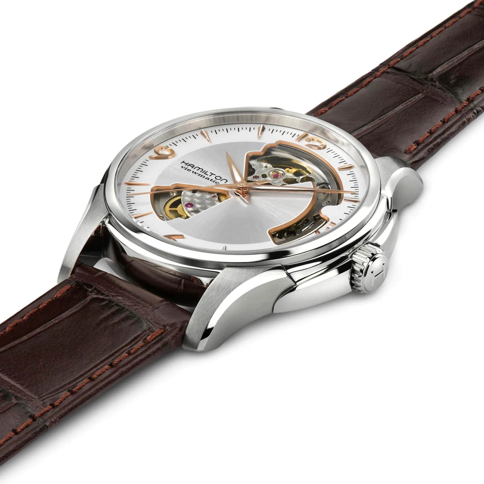Hamilton Hamilton Jazzmaster Open Heart Auto H32565521 , наручные мужские часы фото под углом