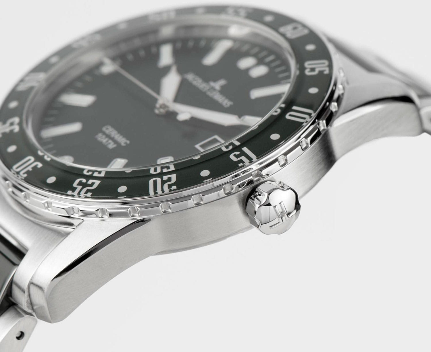 Jacques Lemans Jacques Lemans High Tech Ceramic 42-10A,  австрия мужские часы на браслете сталь + керамические вставки боковой вид