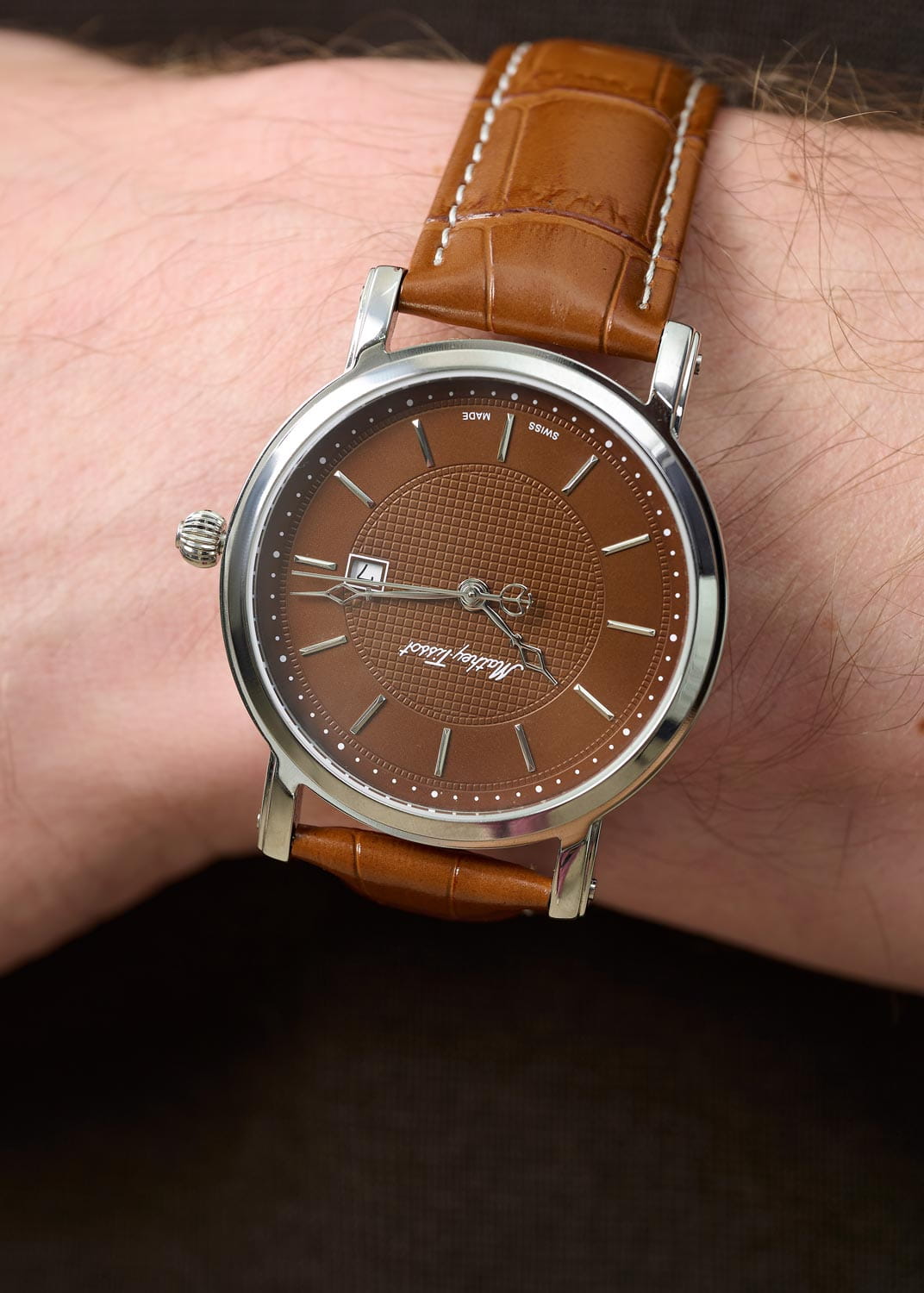 Mathey-Tissot Mathey-Tissot City Leather HB611251AM , наручные мужские часы фото под углом