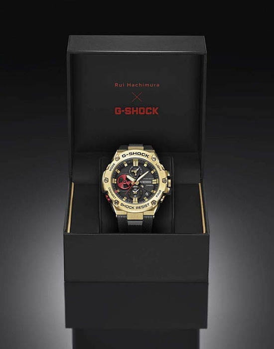 Casio Casio G-Shock GST-B100RH-1A лимитированной серии - задняя крышка пластик металл сталь корпуса, япония часы