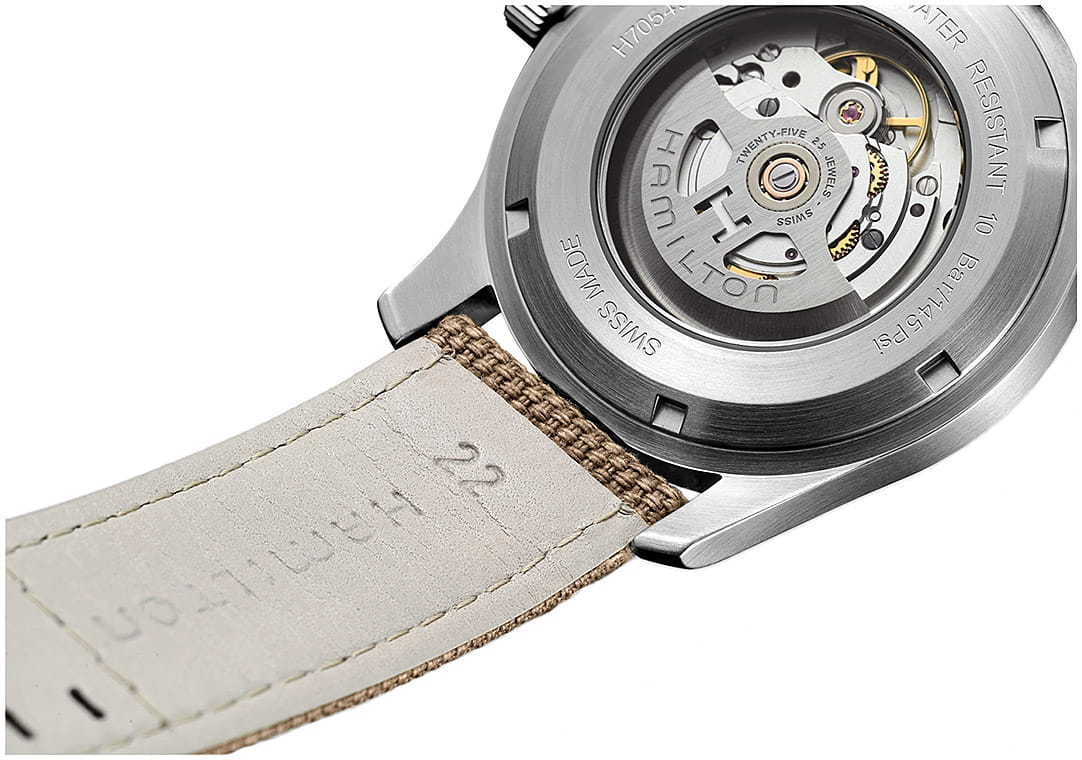 Hamilton Hamilton Khaki Field Auto H70605993  - задняя крышка сталь корпуса, швейцария часы