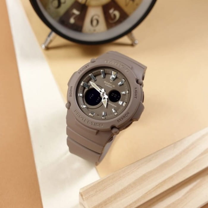 Casio Casio Baby-G BGA-275-5A кварцевые женские часы часы крупный план коричневый циферблата