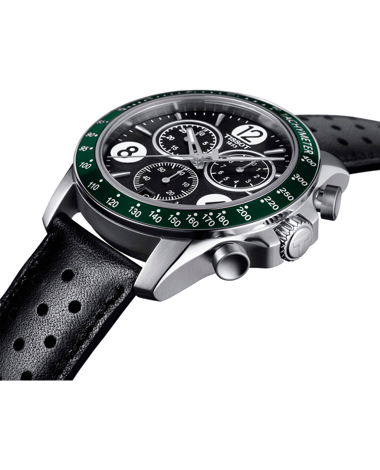 Tissot Tissot V8 Quartz Chronograph T106.417.16.057.00, t-sport швейцария мужские часы на браслете кожаный боковой вид