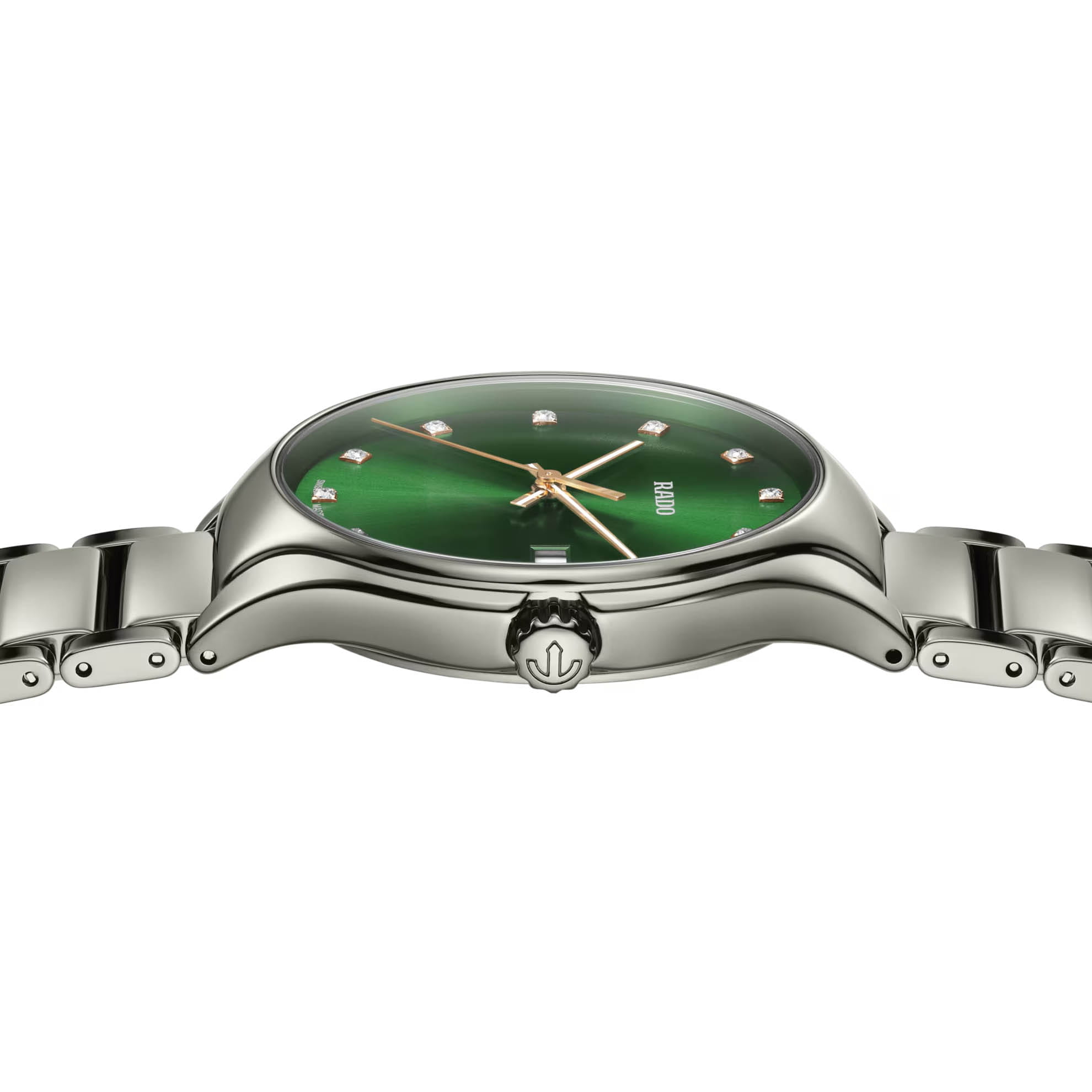 Rado Rado True Diamonds R27239742, true швейцария мужские часы на браслете высокотехнологичная плазменная керамика боковой вид
