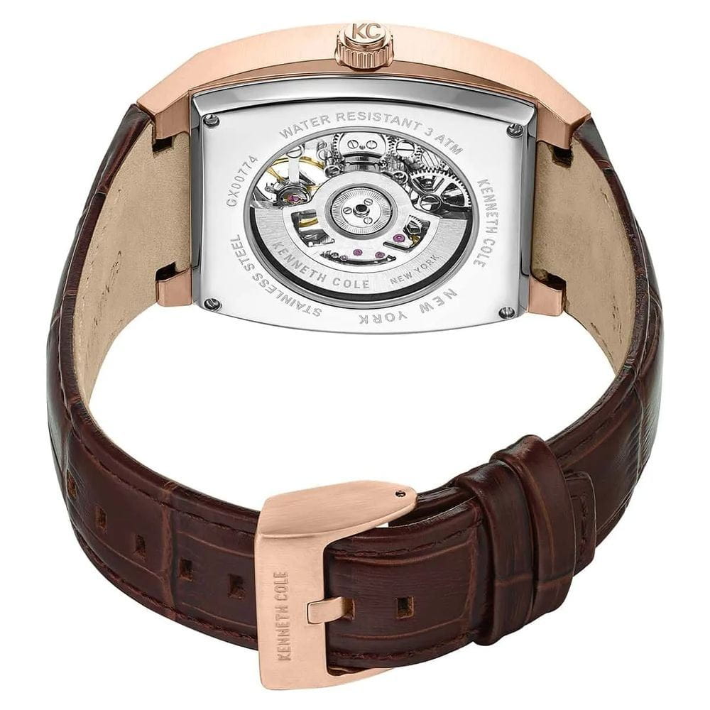 Kenneth Cole Kenneth Cole Automatic KCWGX0077402,  сша мужские часы на браслете кожаный боковой вид