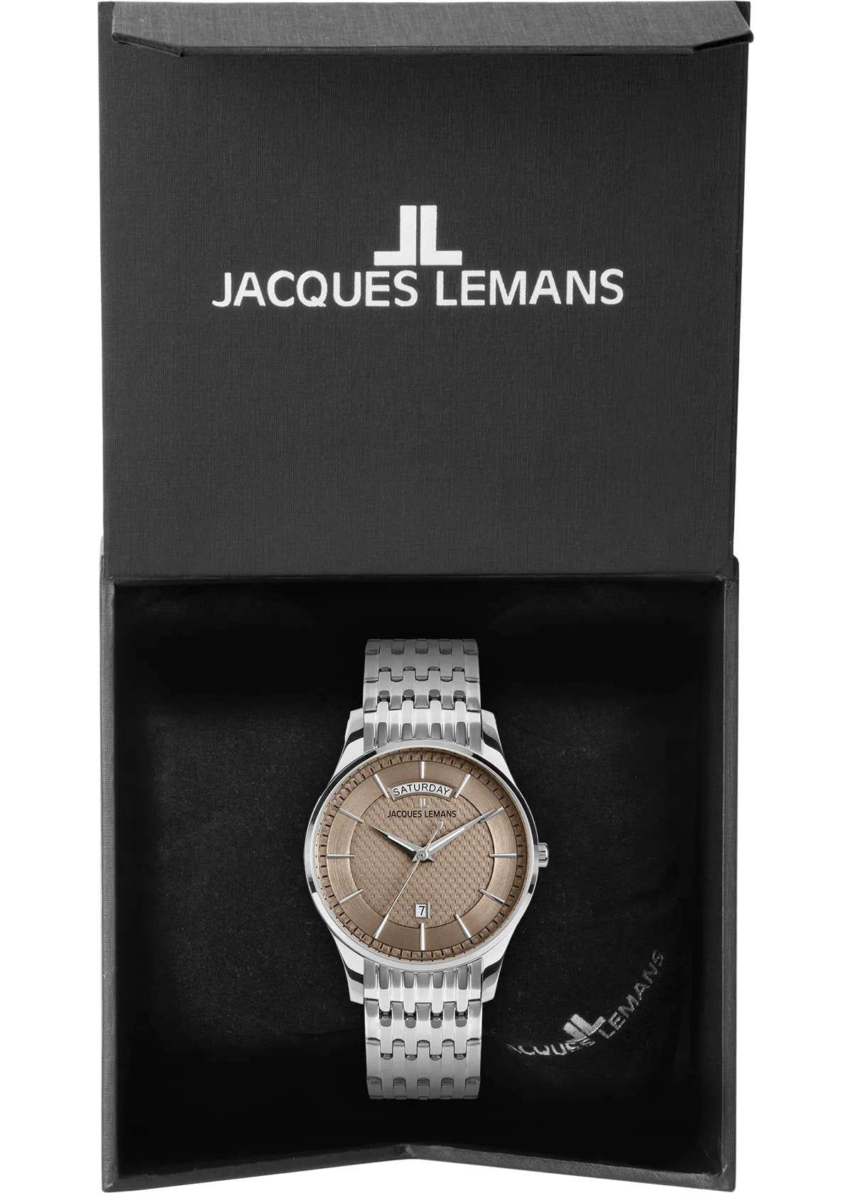 Jacques Lemans Jacques Lemans London 1-2193L, jl london австрия мужские часы на браслете нержавеющая сталь боковой вид