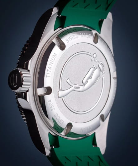 Epos Epos Diver 3504.131.80.33.53,  швейцария мужские часы на браслете каучук боковой вид