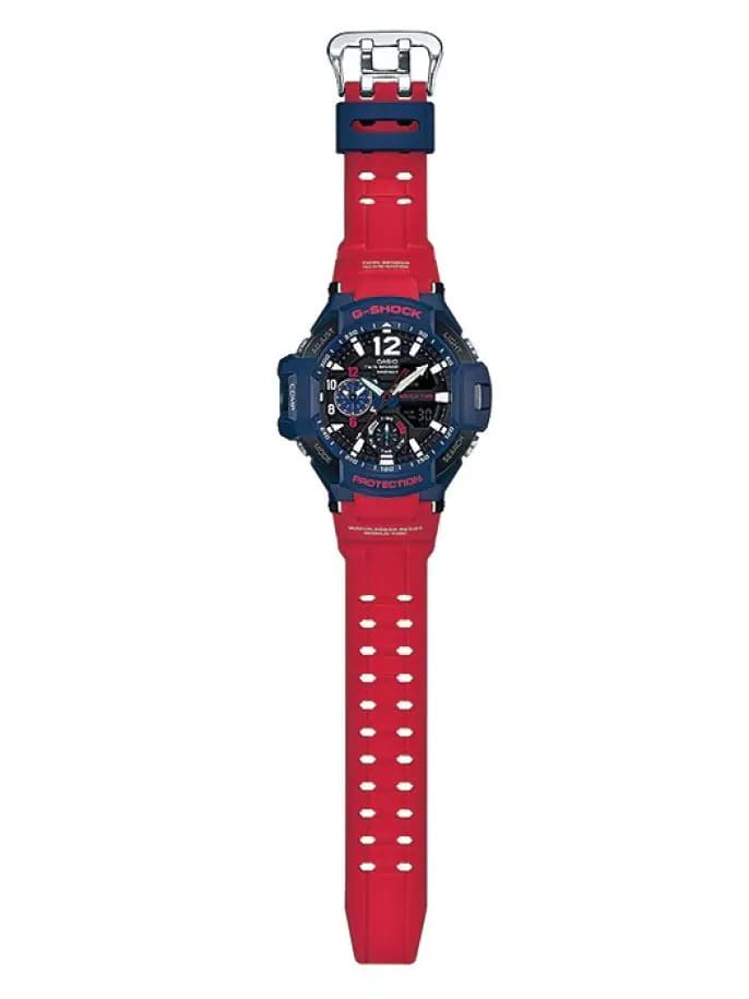 Casio Casio G-Shock GA-1100-2ADR, g-shock япония мужские часы на браслете силикон боковой вид