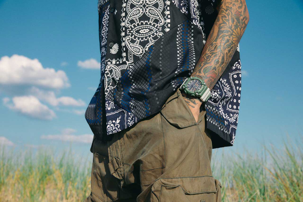 Casio Casio G-Shock GA-900HC-3A, g-shock япония мужские часы на браслете пластик боковой вид