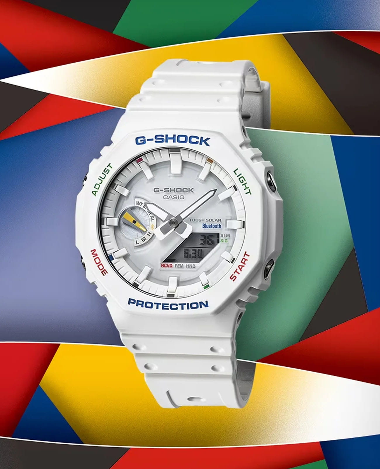 Casio GA-B2100FC-7A мужские часы застежка крупным планом