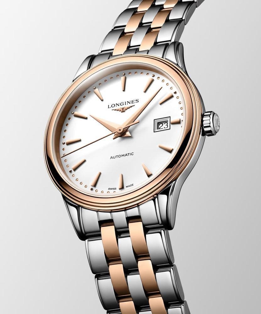 Longines Longines Flagship L4.374.3.90.7, flagship швейцария женские часы на браслете нержавеющая сталь с pvd-покрытием боковой вид