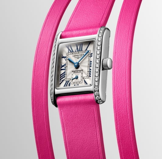Longines Longines Mini DolceVita L5.200.0.71.4, dolcevita швейцария женские часы на браслете кожаный боковой вид