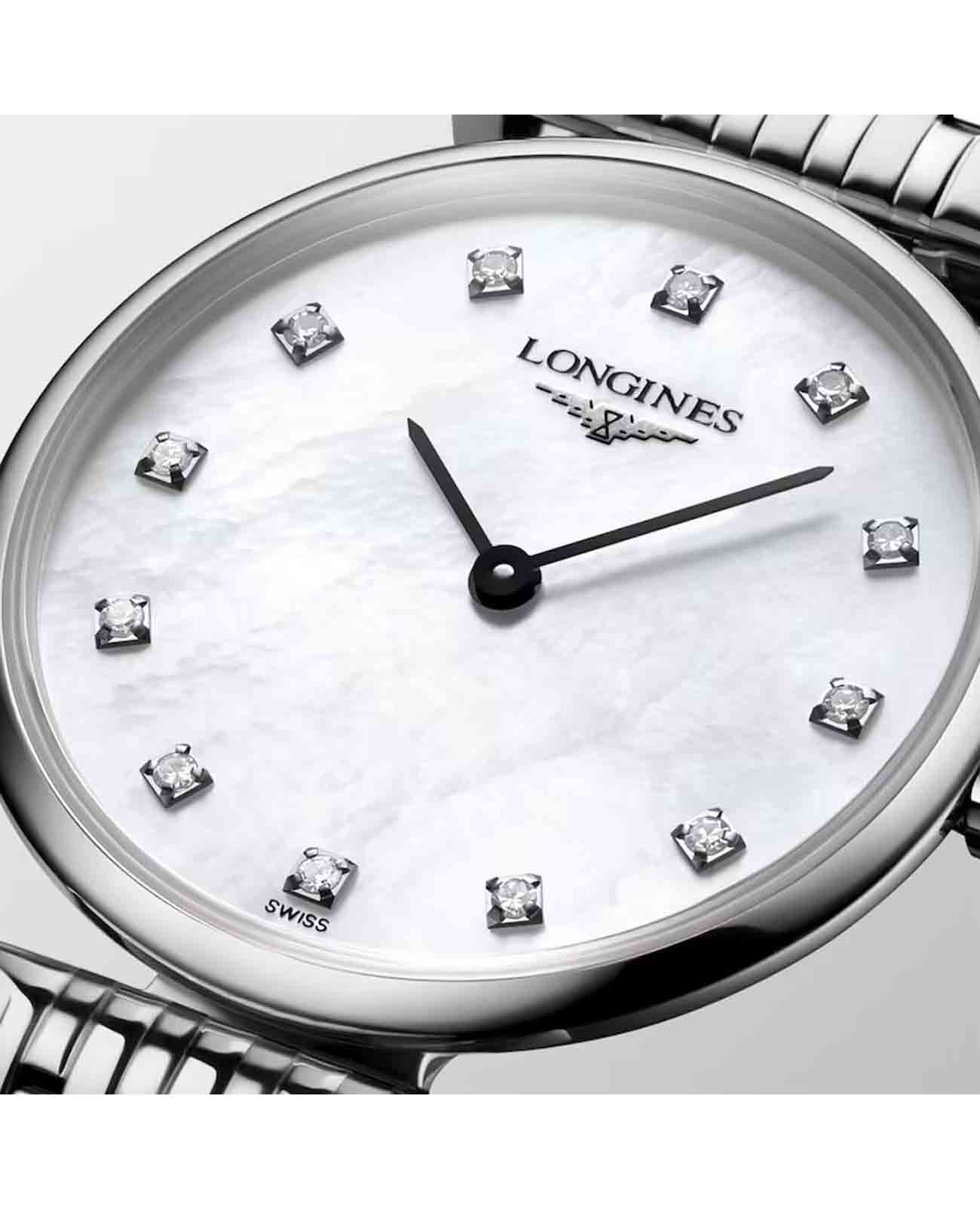 Longines Longines La Grande Classique L4.209.4.87.6 женские часы перламутровый циферблат на запястье
