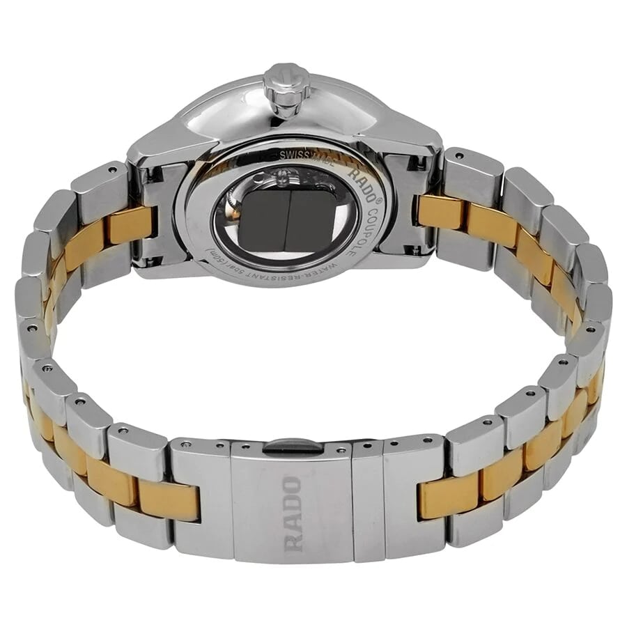 Rado Rado Coupole Classic R22862712, coupole швейцария женские часы на браслете сталь + ceramos™ боковой вид