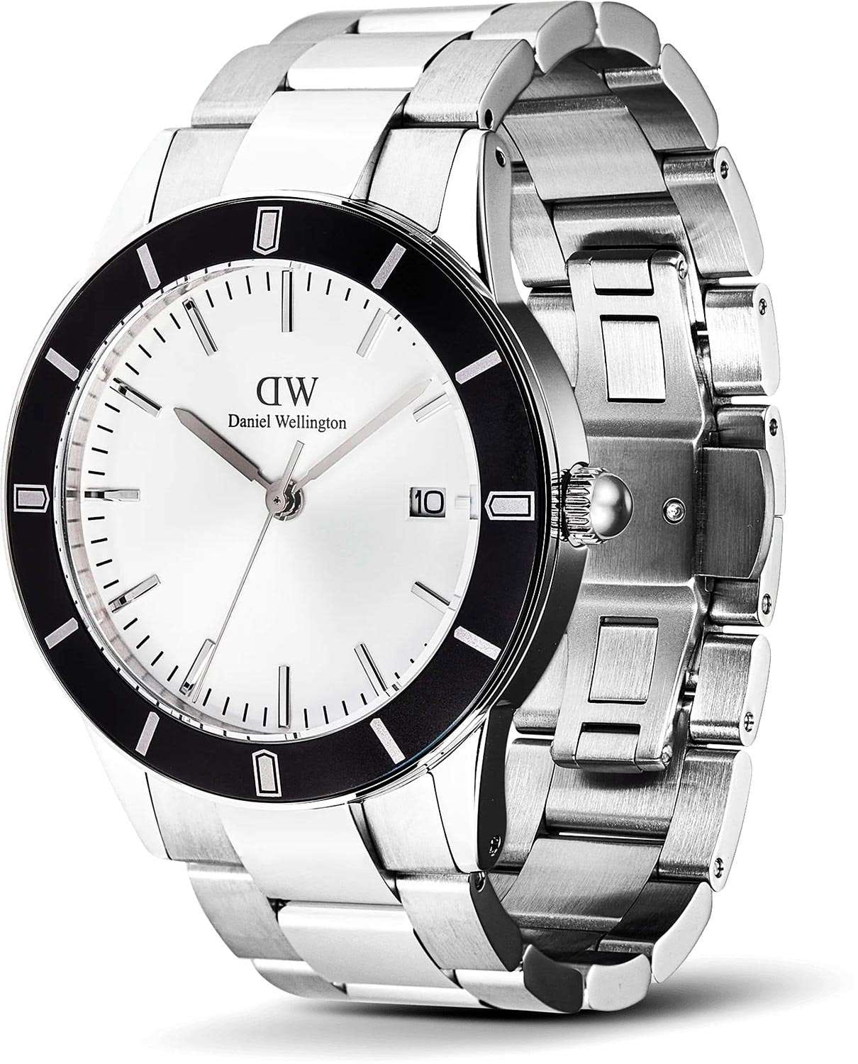 Daniel Wellington Daniel Wellington Iconic Paradigma Link Black Bezel DW00100819 , наручные мужские часы фото под углом