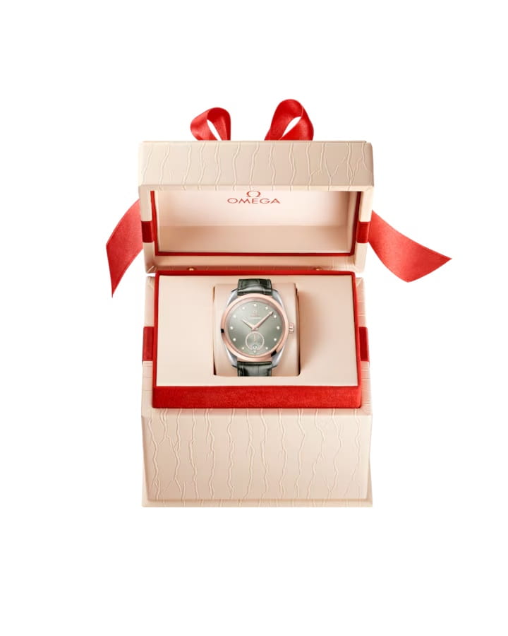 Omega Omega Seamaster Aqua Terra 220.23.38.20.60.001, seamaster швейцария женские часы на браслете кожаный боковой вид