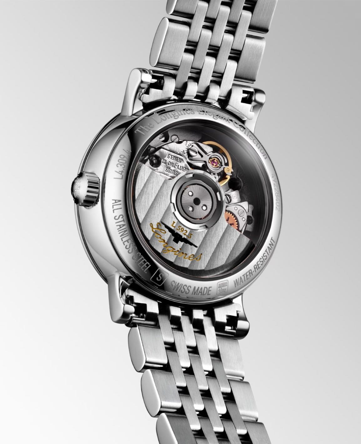 Longines Longines Elegance Elegant Collection 25.50 mm L4.309.4.90.6 , наручные женские часы фото под углом