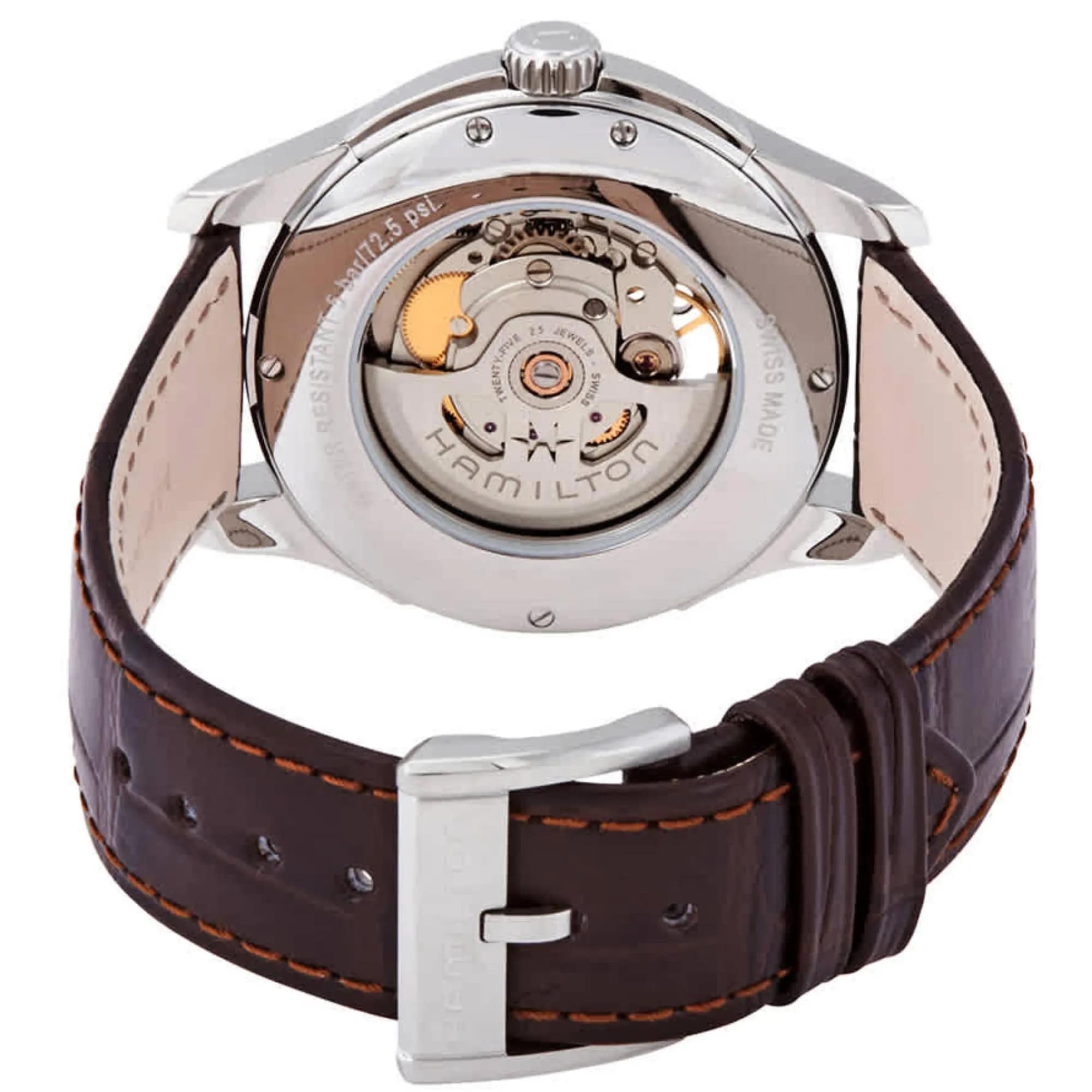 Hamilton Hamilton Jazzmaster Open Heart Auto H32565521, jazzmaster швейцария мужские часы на браслете кожаный боковой вид
