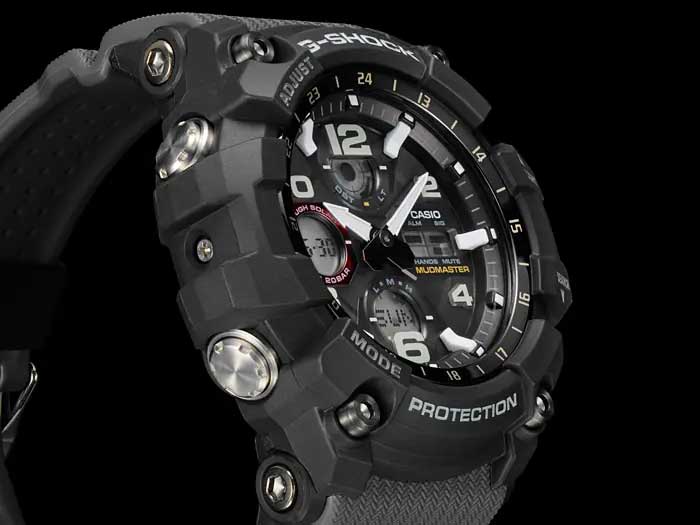 Casio Casio G-Shock GSG-100-1A8, g-shock япония мужские часы на браслете пластик боковой вид