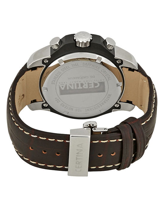 Certina Certina DS Cascadeur C003.617.26.050.00,  швейцария мужские часы на браслете кожаный боковой вид