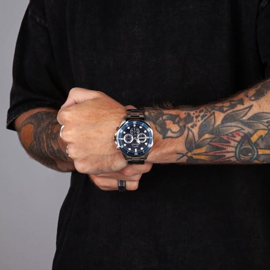 Slazenger Slazenger SL.09.2309.2.03 мужские часы синий циферблат на запястье